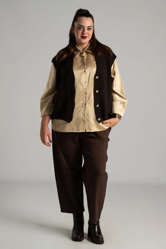 Cardigan Melange Short Sleeve 