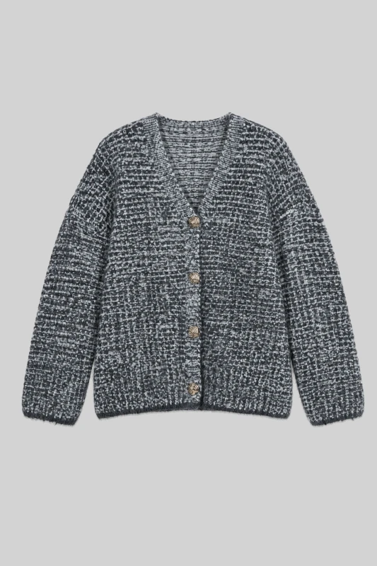 Cardigan Melange Knit 
