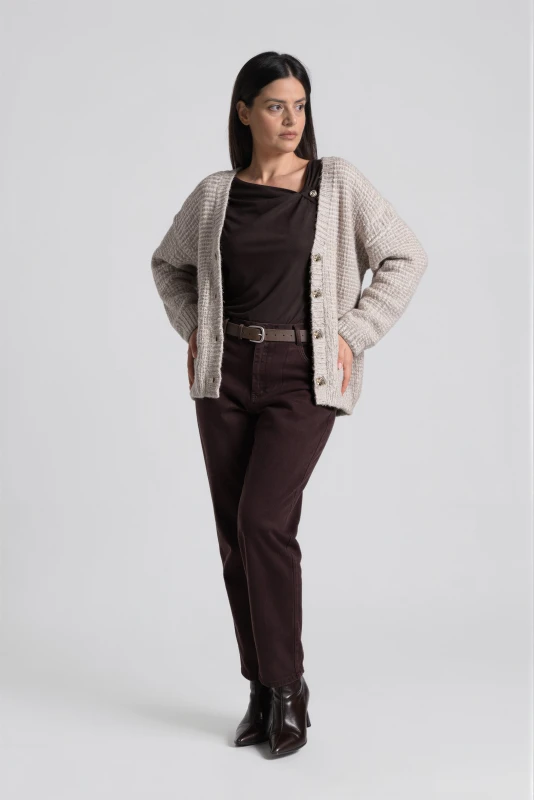 Cardigan Melange Knit 