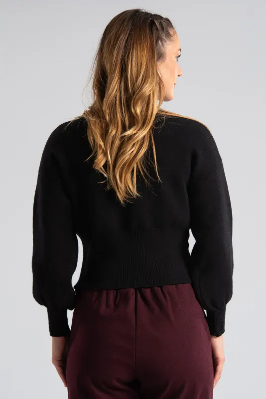 Cardigan Knitted Crop Pin 