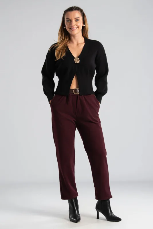 Cardigan Knitted Crop Pin 