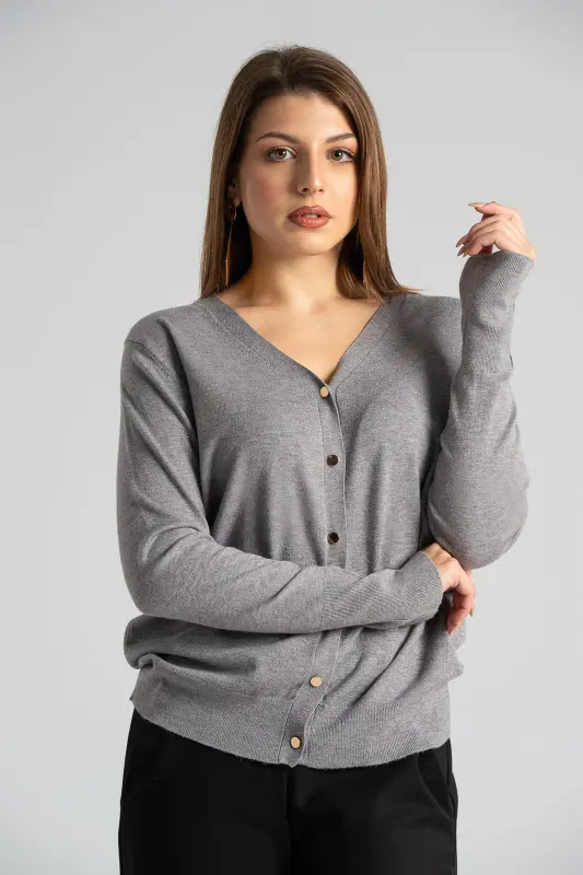 Ζακέτα Νημάτινη Κουμπιά