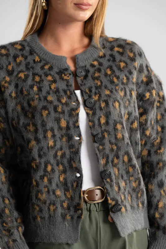 Ζακέτα Νημάτινη Leopard