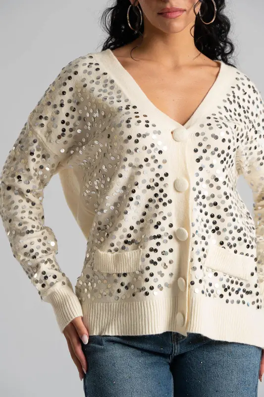 Cardigan Thread Payettes