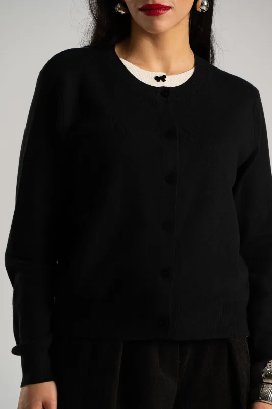 Cardigan Knitted Rib Details