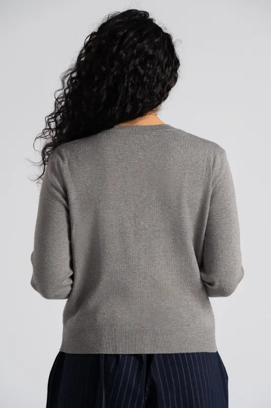 Ζακέτα Νημάτινη Rib Λεπτομέριες