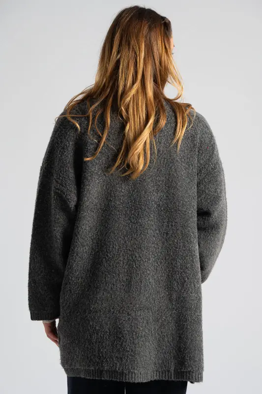 Cardigan Knitted Rib Trim