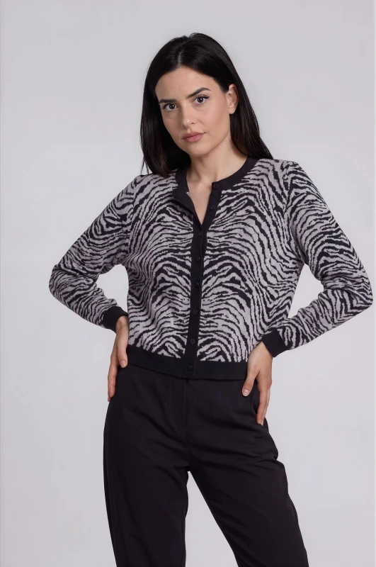 Ζακέτα Νημάτινη Zebra