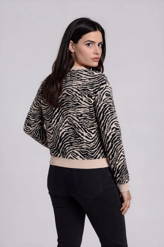 Ζακέτα Νημάτινη Zebra