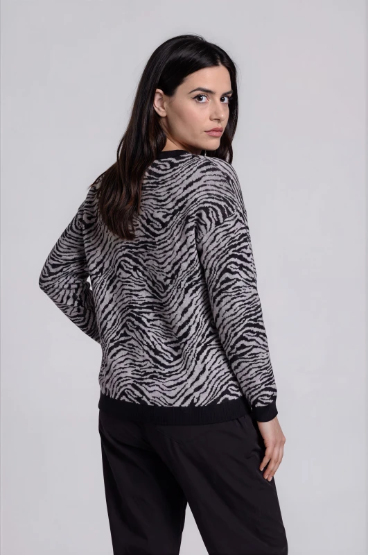 Ζακέτα Νημάτινη Zebra