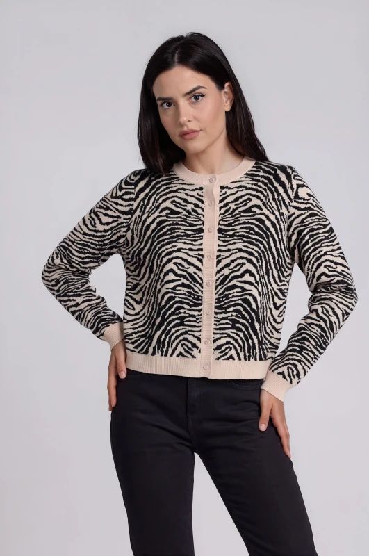 Ζακέτα Νημάτινη Zebra