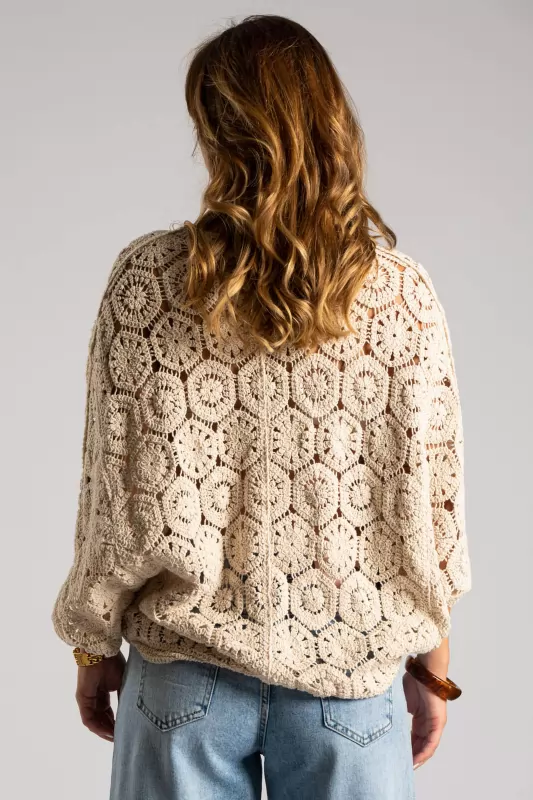 Ζακέτα Νυχτερίδα Crochet