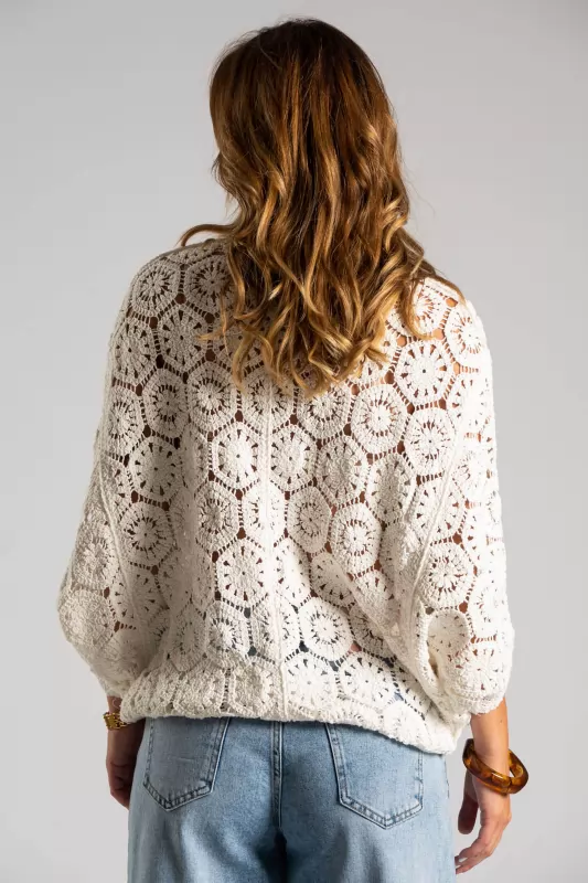 Ζακέτα Νυχτερίδα Crochet