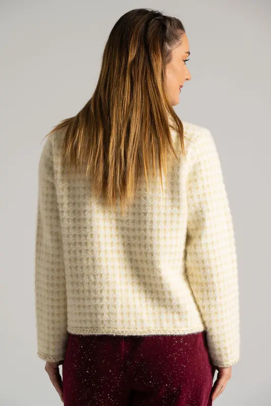 Ζακέτα Πλεκτή Κουμπιά Πέρλες