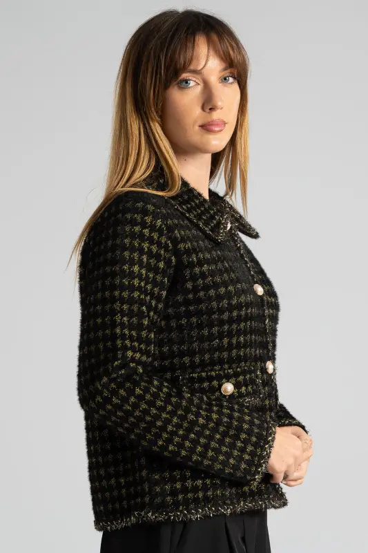 Ζακέτα Πλεκτή Κουμπιά Πέρλες