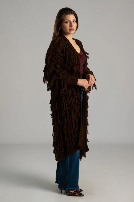 Cardigan Knitted Fringe