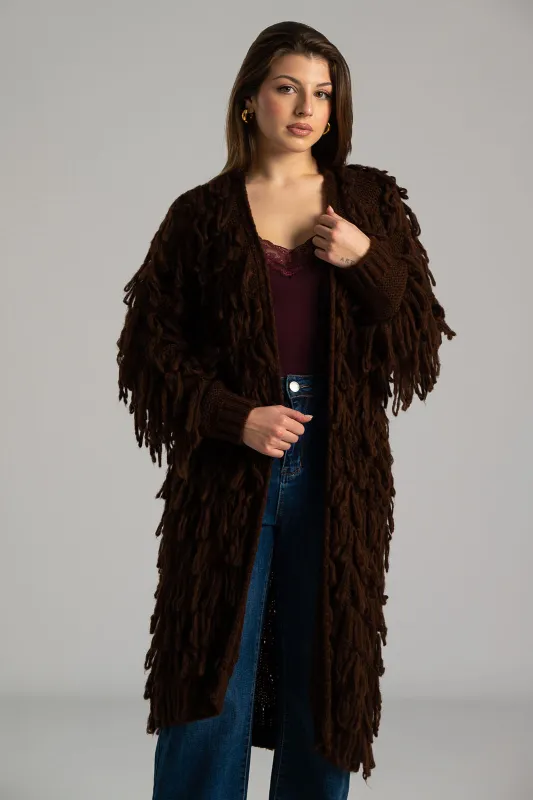 Cardigan Knitted Fringe