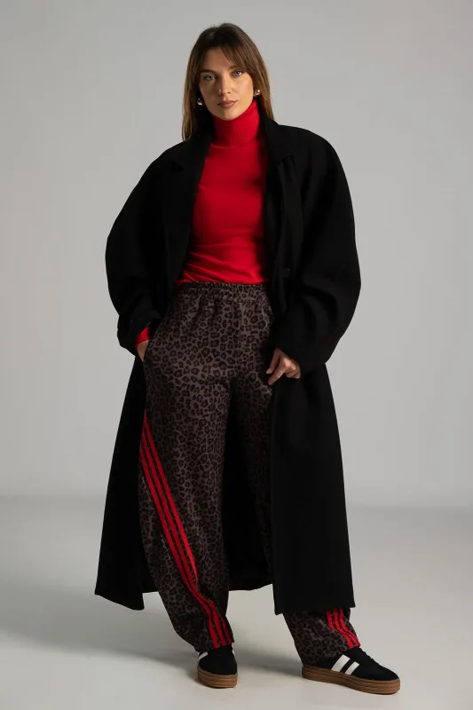 Turtleneck Knitted Blouse Solid Color