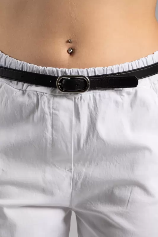 Belt Leatherette Silver Toque