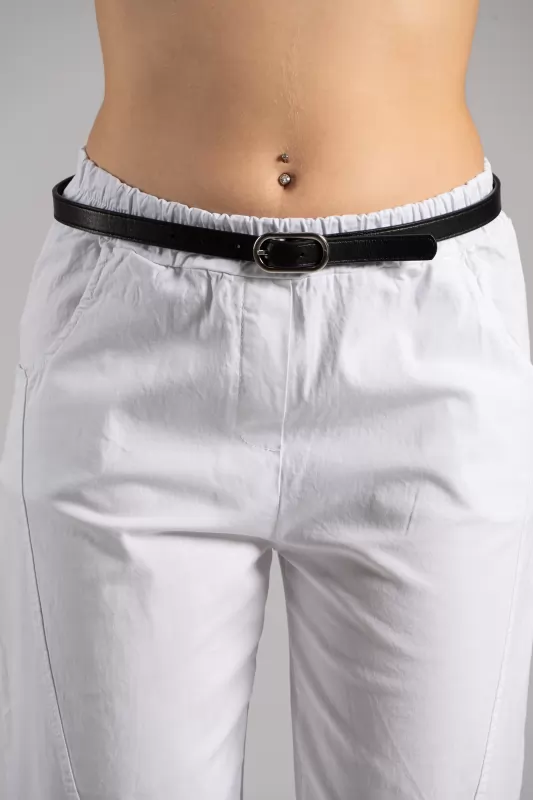 Belt Leatherette Silver Toque