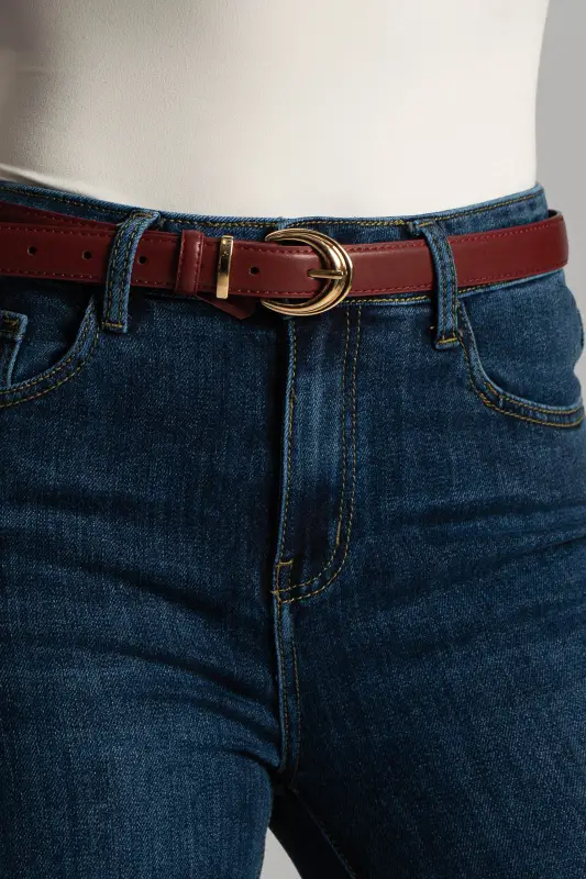 Ζώνη Δερμάτινη Οβάλ Τοκάς