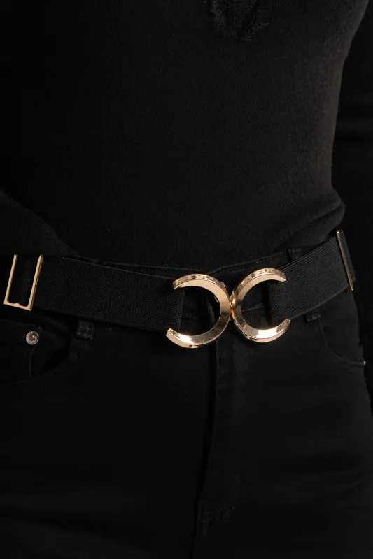 Double Buckle Elastic Belt 