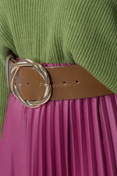 Belt  Crackle Brown