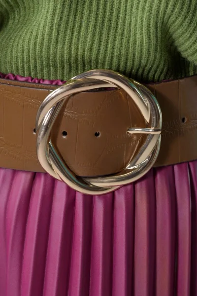 Belt  Crackle Brown