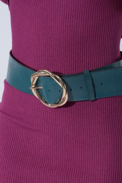 Belt Crackele Petrol