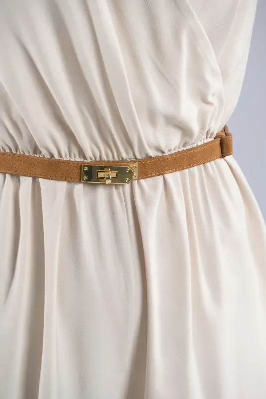 Adjustable Suede Belt