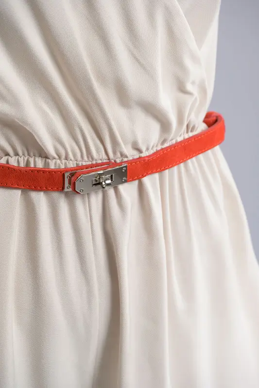 Adjustable Suede Belt