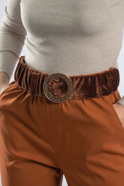 Ζώνη Velvet Ελαστική Chocolate